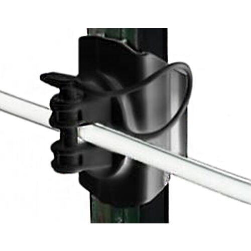 HD T-Post Wide Jaw Pinlock Insulator - Black