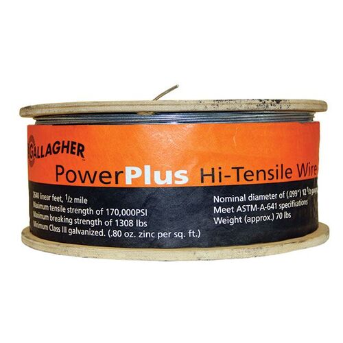 Power Plus Hi-Tensile Wire (Wood Spool)
