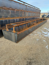 Side view of double rail bunk