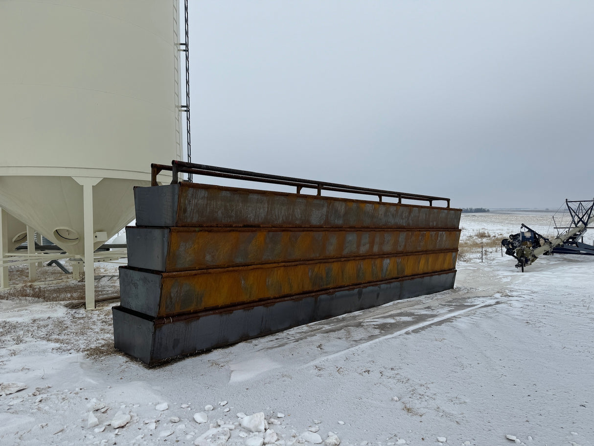 Four Double Rail Bunks stacked on top